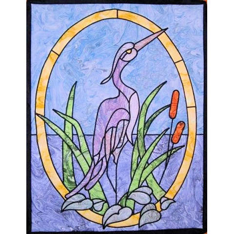 Great Blue HeronComplete KitWithout Border & Binding - Product Image