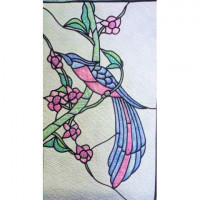 Fancy FeathersFabric Overlay Complete Kitwithout Fabrico Pens - Product Image