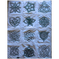 Celtic KnotBraid Work Quilt Set of 12Complete Kit - Product Image
