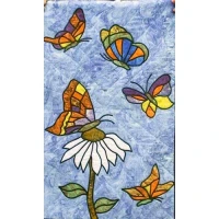 Butterfly with DaisiesComplete Kit - Product Image