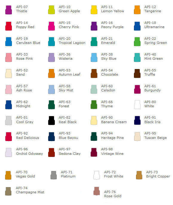 All Purpose InkSet of All Colors (45) - Product Image