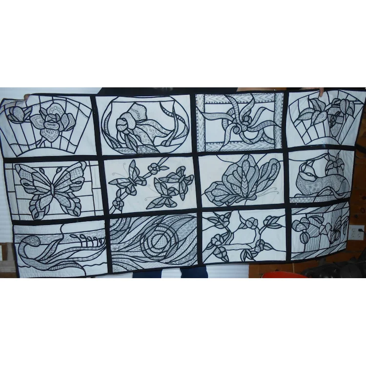 Glass Pazzaz Stained Glass Quilt #2 Complete Kit w/ 12 Patterns