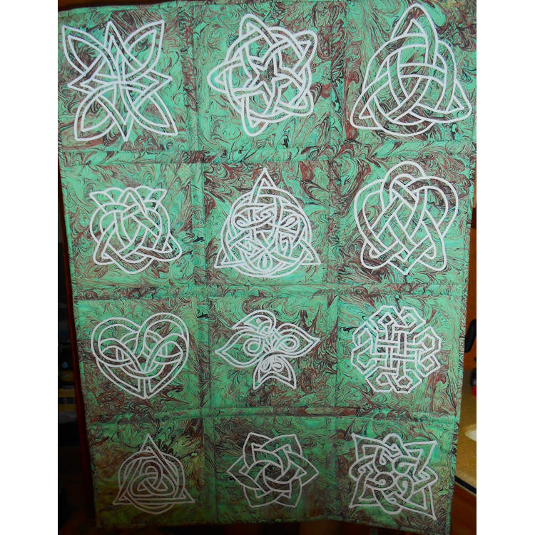 Celtic KnotBraid Work Quilt Pattern Set of 12Paper Pattern - Product Image