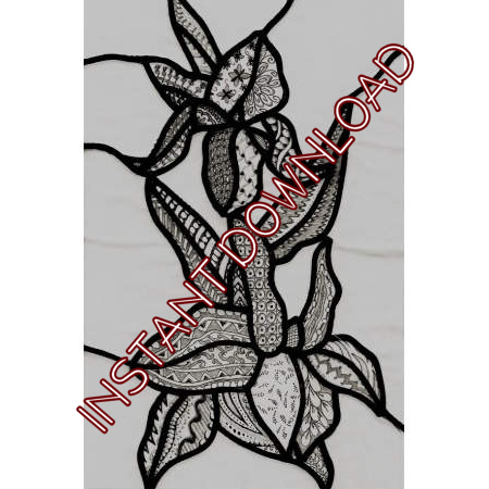Double IrisDownloadable Pattern - Product Image