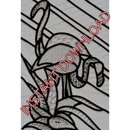 FlamingoDownloadable Pattern - Product Image