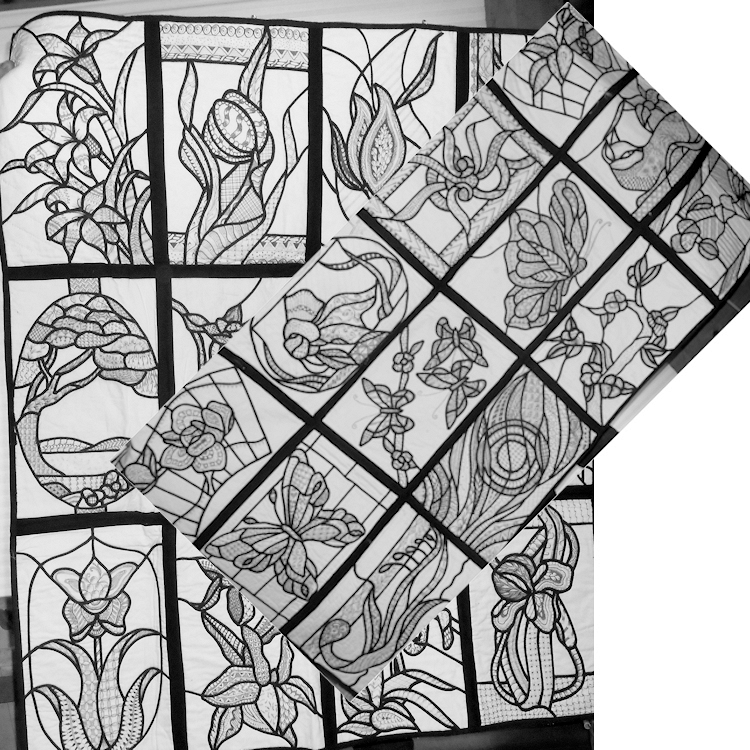 Zentangle Stained GlassComplete Set of 24 Patterns
