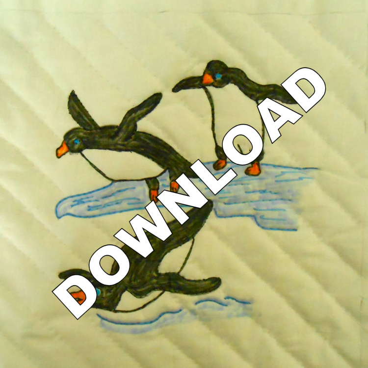 Green Valley AquariumPlayful PenguinsDownloadable Pattern - Product Image