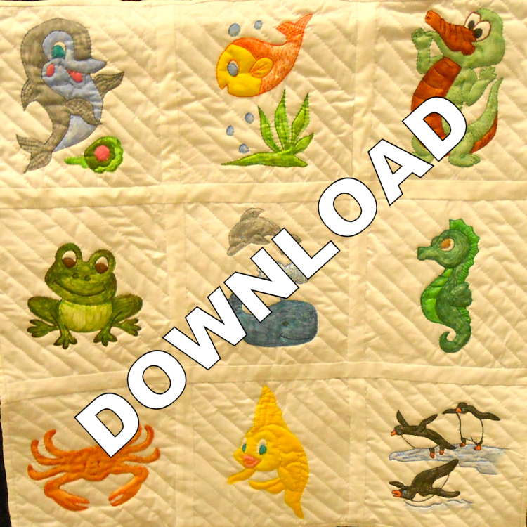 Green Valley AquariumComplete Set of 9 PatternsDownloadable Pattern - Product Image