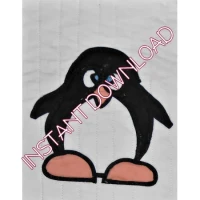 Homespun ChristmasSilly PenguinDownloadable Pattern - Product Image