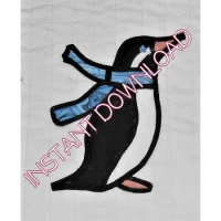 Homespun ChristmasHoliday PenguinDownloadable Pattern - Product Image