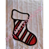 Homespun ChristmasChristmas StockingDownloadable Pattern - Product Image