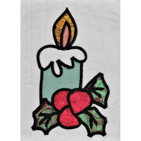 Homespun ChristmasHoliday CandlePaper Pattern - Product Image