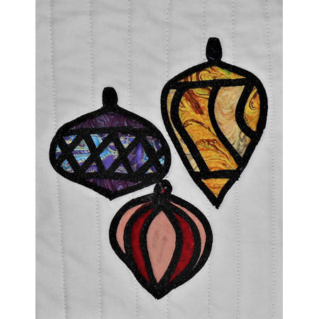 Homespun ChristmasThree OrnamentsPaper Pattern - Product Image