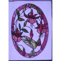 Hummingbird & Fuchsias #1Paper Pattern - Product Image