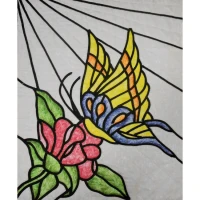 Le Papillon #4Complete KitInstant Stained Class - Product Image