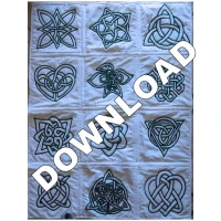 Celtic Knot Braid WorkQuilt Set of 12Download Patterns - Product Image