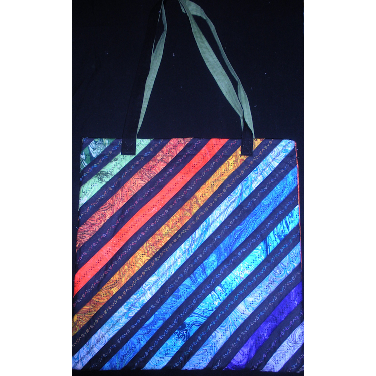 Striped Tote BagPattern & InstructionsInstant Download - Product Image