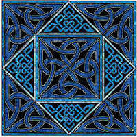 Square Knot Celtic Block - Product Image