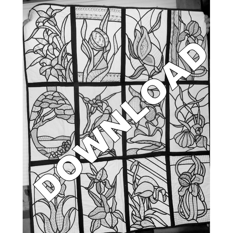 Zentangle Complete Set #1Downloadable Patterns (12) - Product Image